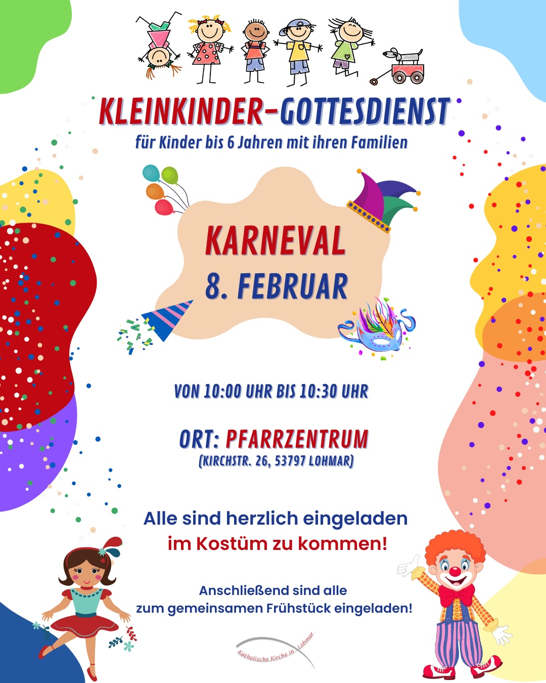 Kleinkindergottesdienst - Karveval